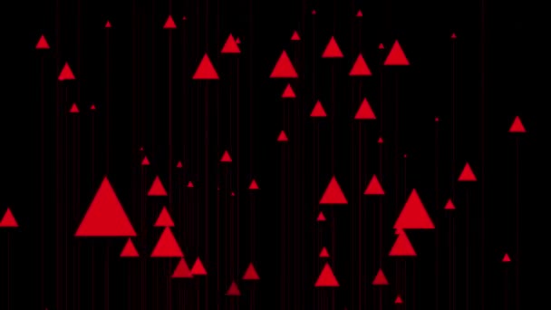 Triangle Figure Particle Animation Motion Graphics — Stock Video