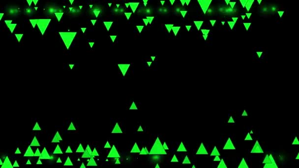 Triangle Figure Particle Animation Motion Graphics — Stock Video