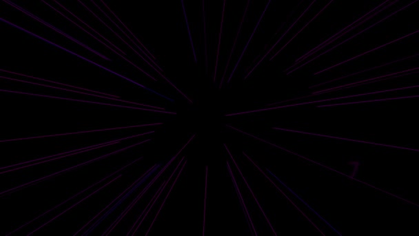 Number Particle Digital Cyber Motion Graphics — Stock Video