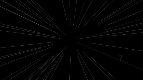 Number Particle Digital Cyber Motion Graphics — Stock Video