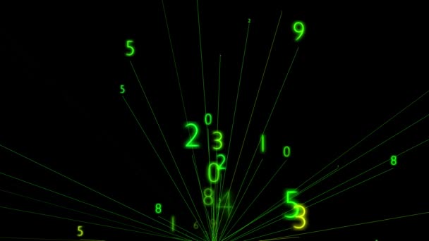 粒子数数字网络运动图形 — 图库视频影像
