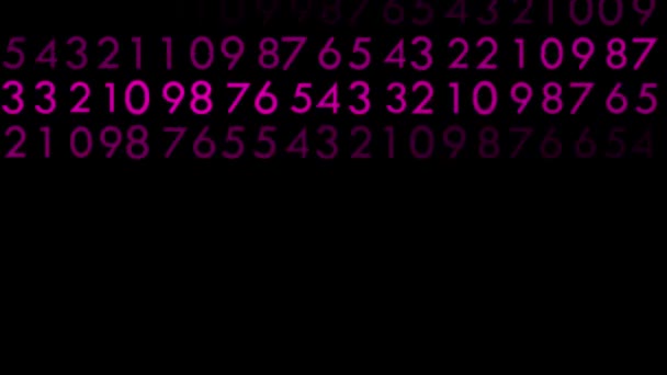 Gráficos Digitales Movimiento Cibernético Partículas Numéricas — Vídeo de stock