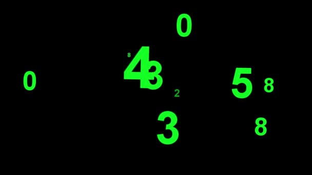 Gráficos Digitales Movimiento Cibernético Partículas Numéricas — Vídeos de Stock