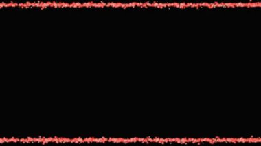 Kenarlı dekorasyon parçacık canlandırma grafikleri