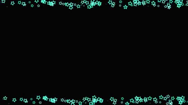 Frame Edging Decoration Particle Animation Motion Graphics — Stock Video