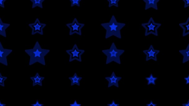Forma Estrela Plana Cor Plana Animação Movimento Gráficos — Vídeo de Stock