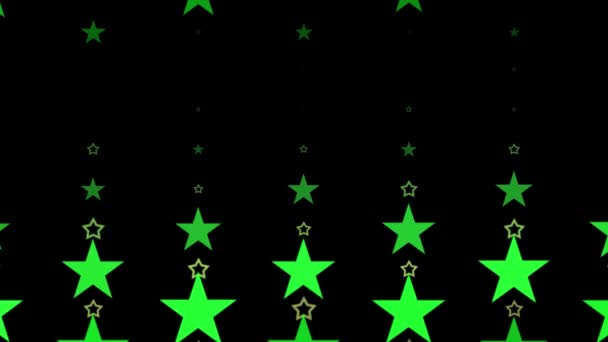 Σχήμα Αστεριού Επίπεδες Έγχρωμες Κινούμενες Εικόνες — Αρχείο Βίντεο