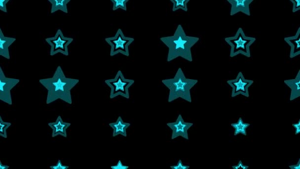 Sternenform Flache Farbebene Animation Bewegungsgrafik — Stockvideo