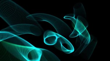 Siber Parçacık Dijital CG Canlandırma Grafikleri