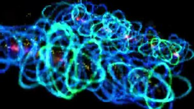 Siber Parçacık Dijital CG Canlandırma Grafikleri