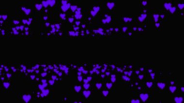 Kalp şekli CG parçacık canlandırma grafikleri