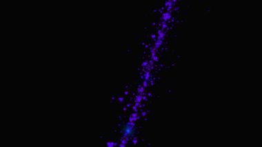 Kalp şekli CG parçacık canlandırma grafikleri