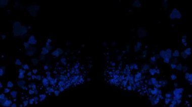 Kalp şekli CG parçacık canlandırma grafikleri