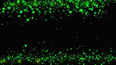 Kalp şekli CG parçacık canlandırma grafikleri