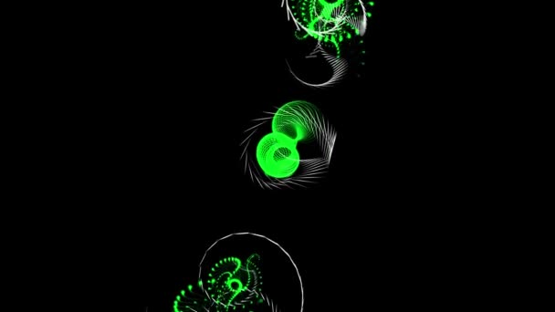 Cyber Particule Numérique Animation Motion Graphics — Video
