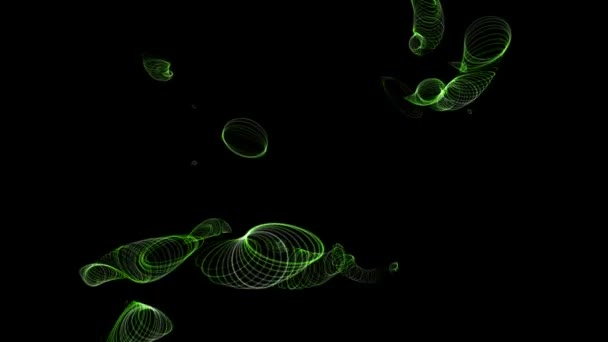 Gráficos Movimiento Animación Digital Partículas Cibernéticas — Vídeos de Stock