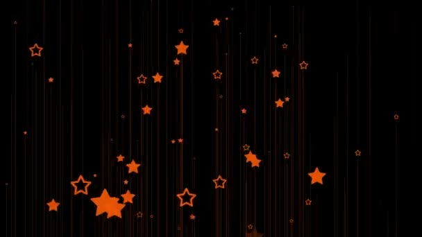 Star Shape Particle Фигура Animation Motion Graphics — стоковое видео