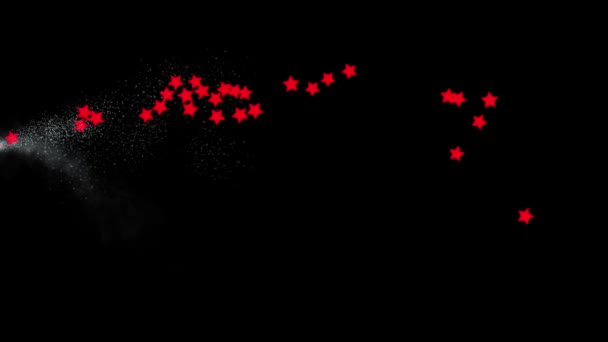 Forma Estrela Figura Partículas Animação Motion Graphics — Vídeo de Stock