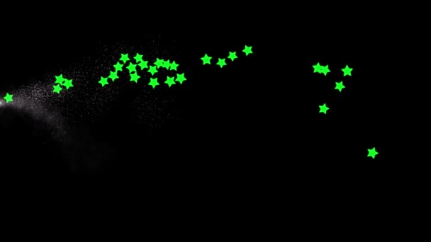 Зоряна Фігура Фігура Частинки Анімація Кільце Графіка — стокове відео