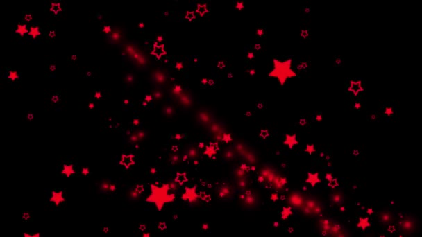 Star Shape Postać Cząstek Animacja Motion Grafika — Wideo stockowe