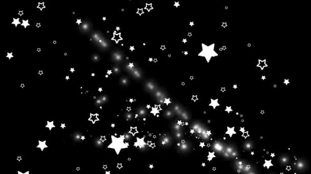 星形粒子フィギュアアニメーションモーショングラフィックス — ストック動画