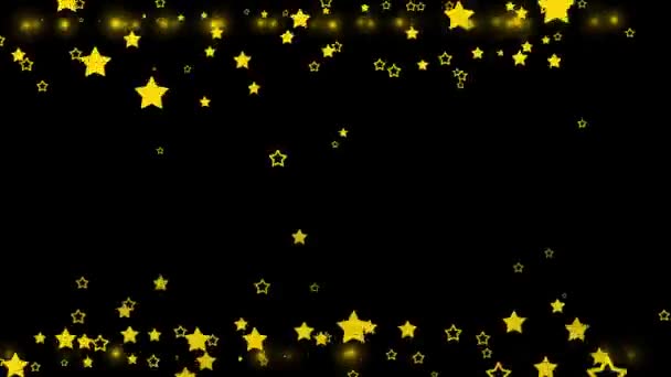 Figura Partícula Forma Estrella Animación Gráficos Movimiento — Vídeo de stock