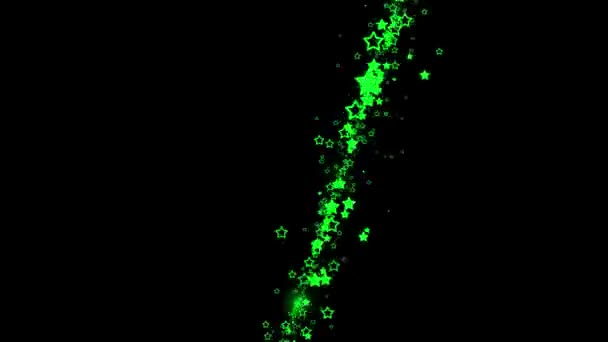 Figura Partícula Forma Estrella Animación Gráficos Movimiento — Vídeo de stock