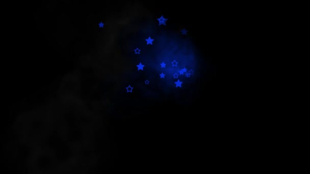 Animace Pohybu Obrazce Obrazce Hvězdy — Stock video