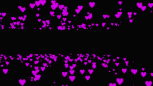 Forme Coeur Animation Particule Motion Graphiques — Video