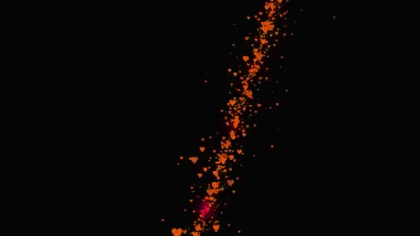Forme Coeur Animation Particule Motion Graphiques — Video