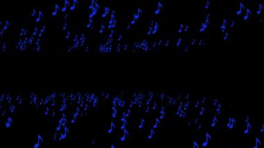 Müzik Notası Parçacık Şekil Canlandırma Grafikleri