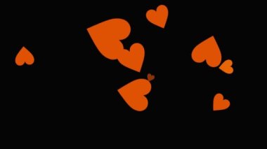 Düz Kalp şekilli düzlem animasyon grafikleri