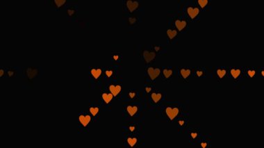 Düz Kalp şekilli düzlem animasyon grafikleri