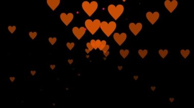 Düz Kalp şekilli düzlem animasyon grafikleri