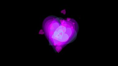 Düz Kalp şekilli düzlem animasyon grafikleri