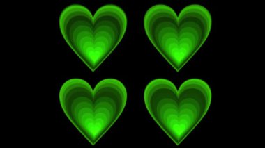 Düz Kalp şekilli düzlem animasyon grafikleri