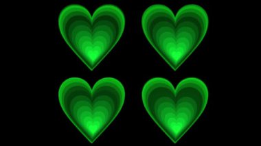 Düz Kalp şekilli düzlem animasyon grafikleri