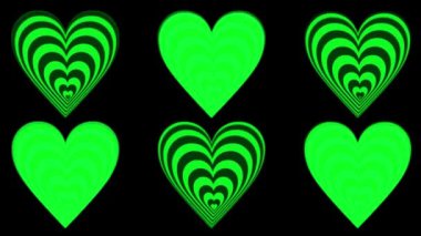 Düz Kalp şekilli düzlem animasyon grafikleri
