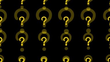 Soru işareti parçacık figürü canlandırma grafikleri