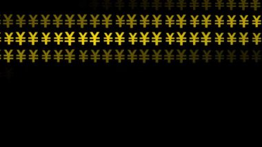 Japon Yen İşaretli Parçacık Canlandırma Grafikleri