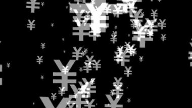 Japon Yen İşaretli Parçacık Canlandırma Grafikleri