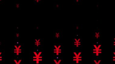 Japon Yen İşaretli Parçacık Canlandırma Grafikleri