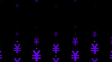 Japon Yen İşaretli Parçacık Canlandırma Grafikleri