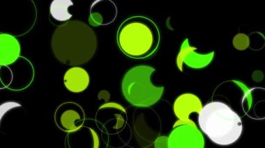 Top halkası şekli küre parçacık canlandırma grafikleri