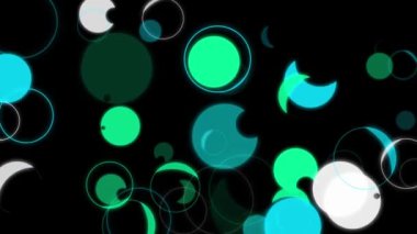 Top halkası şekli küre parçacık canlandırma grafikleri