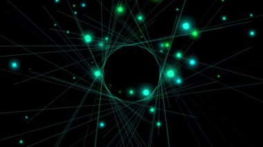 Top halkası şekli küre parçacık canlandırma grafikleri