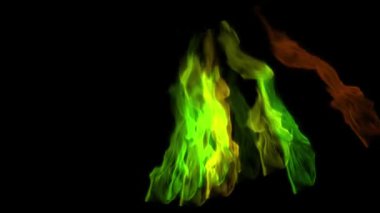 Fantastik parçacık CG animasyon hareketi grafikleri