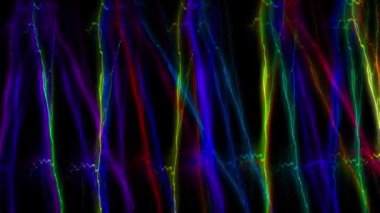 Fantastik parçacık CG animasyon hareketi grafikleri