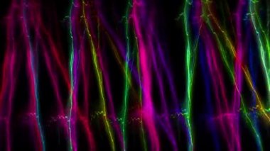 Fantastik parçacık CG animasyon hareketi grafikleri