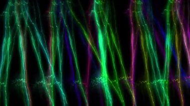 Fantastik parçacık CG animasyon hareketi grafikleri